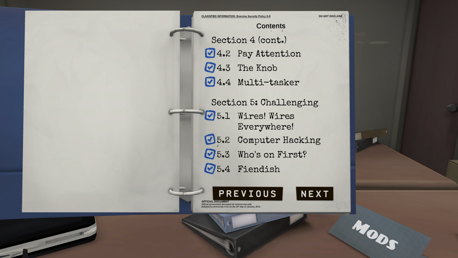 Keep Talking and Nobody Explodes Level Select