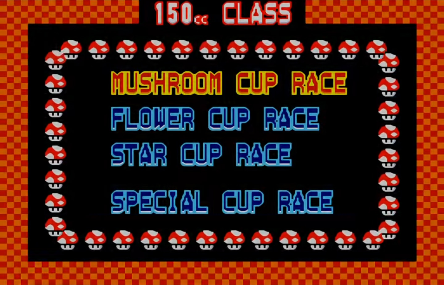 Mario Kart SNES Level Select