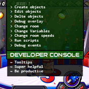 The GameMaker Developer Console